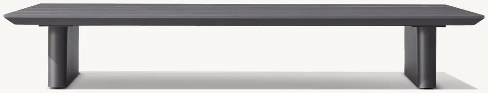 TABLE BASSE RECTANGULAIRE - FORMENTERA ALUMINIUM