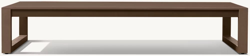 TABLE BASSE RECTANGULAIRE - PANTELLERIA ALUMINIUM