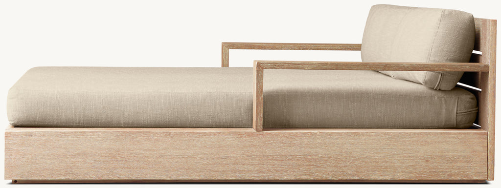 LIT DE JOUR EN TECK DOUBLE - RAVELLO