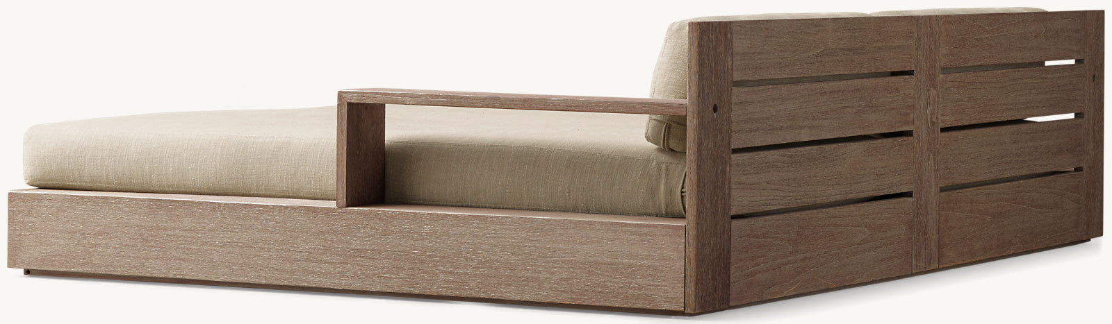 LIT DE JOUR EN TECK DOUBLE - RAVELLO