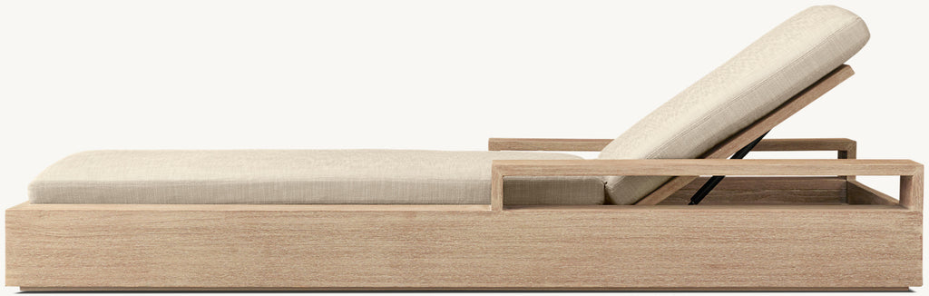 CHAÎSE LONGUE RÉGLABLE EN TECK - RAVELLO