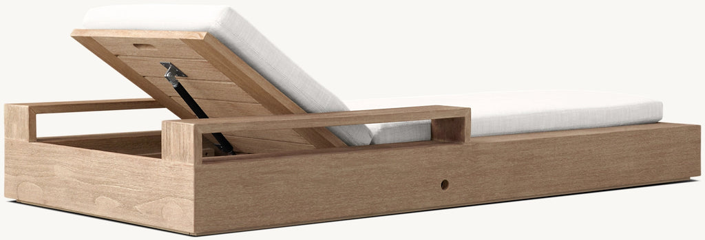 CHAÎSE LONGUE RÉGLABLE EN TECK - RAVELLO