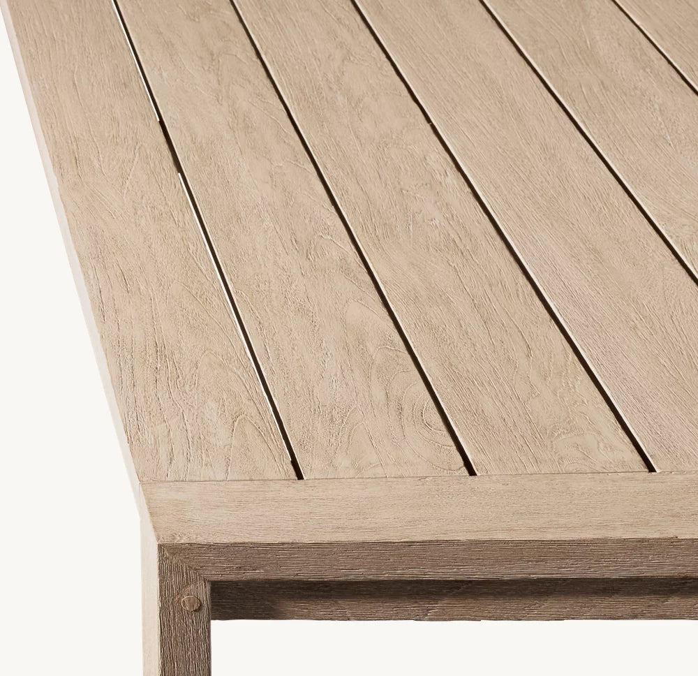 TABLE À MANGER RECTANGULAIRE EN TECK - SANTORIN