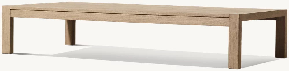 TABLE BASSE RECTANGULAIRE EN TECK - SANTORIN
