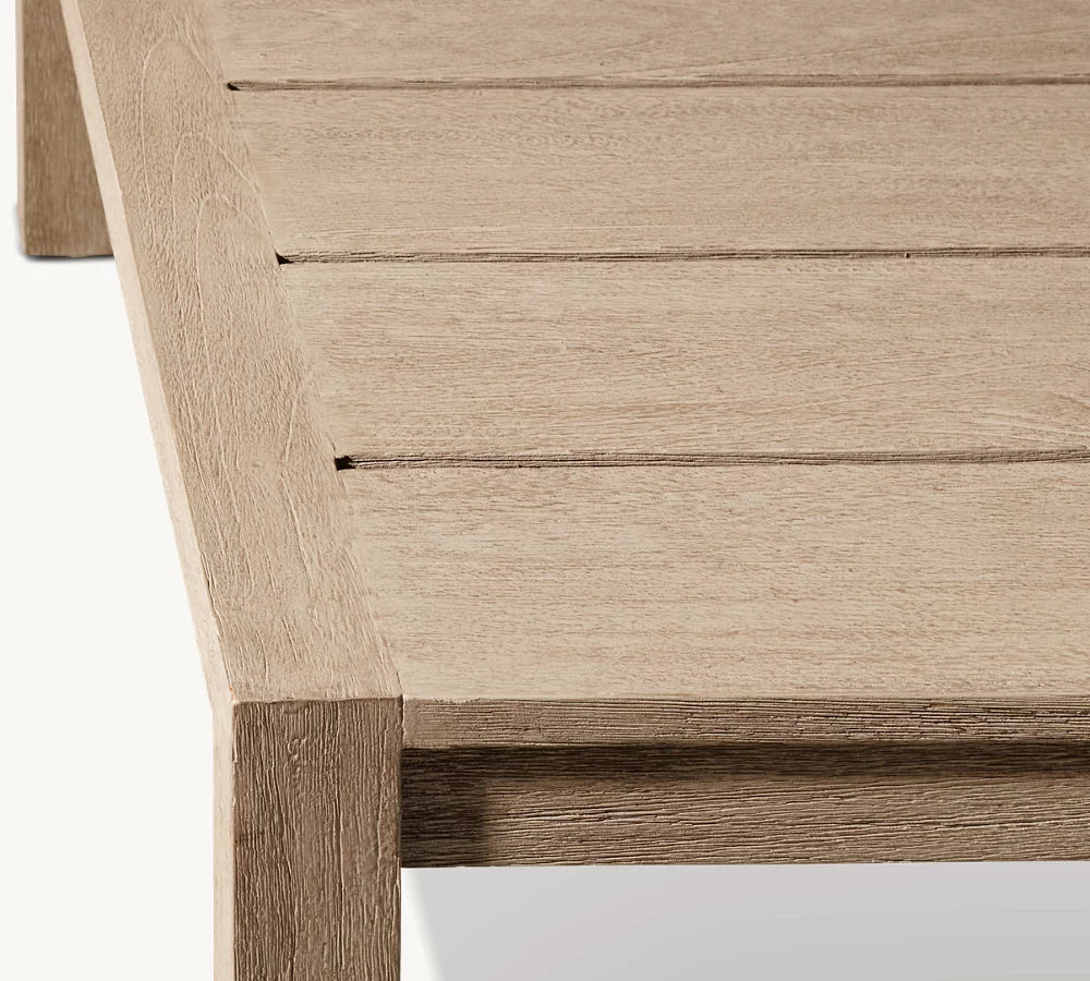 TABLE BASSE RECTANGULAIRE EN TECK - SANTORIN